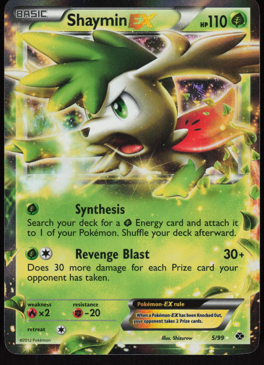 SHAYMIN EX 5/99 NEXT DESTINIES POKEMON EX RARE HOLO LP