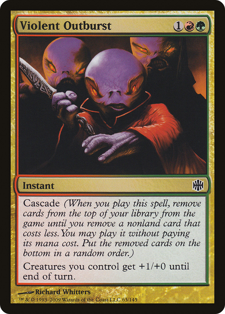 MAGIC: THE GATHERING  - Violent Outburst (ARB-063) - Alara Reborn Foil