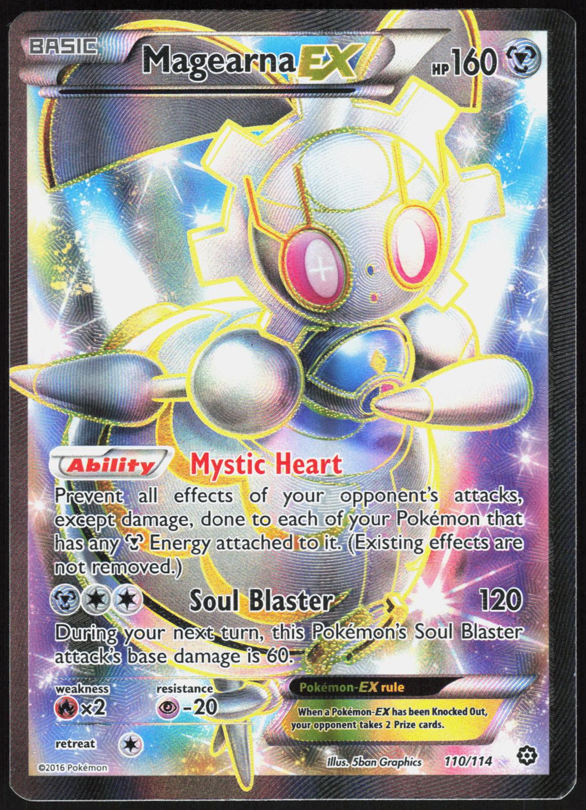 MAGEARNA EX 110/114 STEAM SIEGE POKEMON ULTRA RARE LP