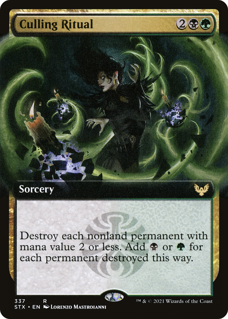 MAGIC: THE GATHERING  - Culling Ritual (Extended Art) (STX-337) - Strixhaven: School of Mages: (Extended Art)
