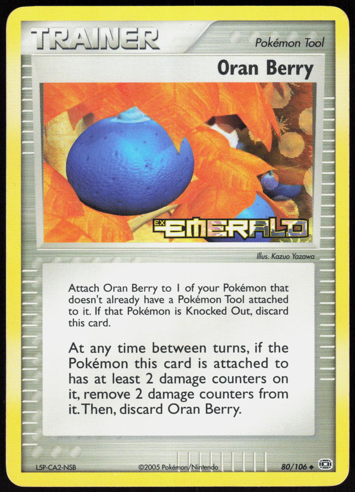 ORAN BERRY 80/106 EMERALD POKEMON UNCOMMON REVERSE HOLO LP