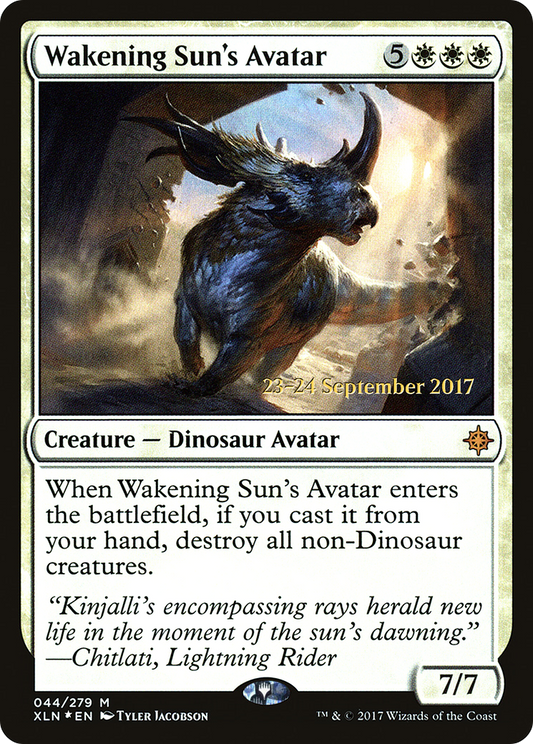 MAGIC: THE GATHERING  - Wakening Sun's Avatar (PRE-44S) - Ixalan Promos Foil