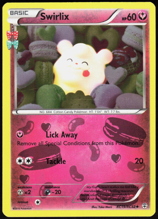 SWIRLIX RC19/RC32 GENERATIONS POKEMON UNCOMMON HOLO LP