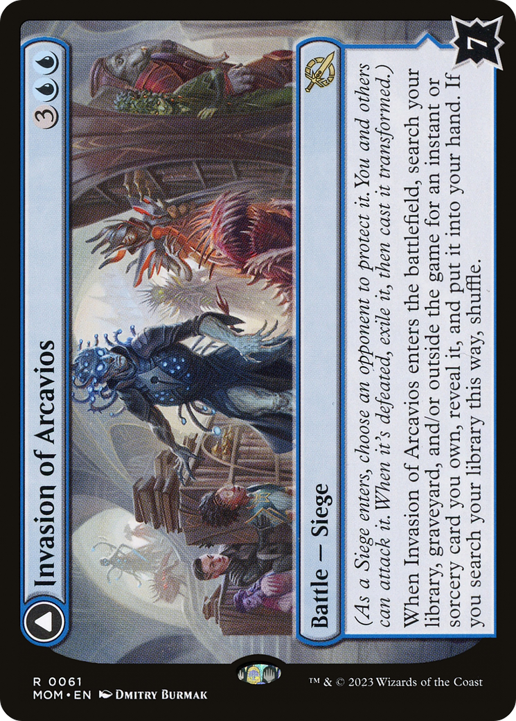 MAGIC: THE GATHERING  - Invasion of Arcavios (MOM-061) - March of the Machine Foil