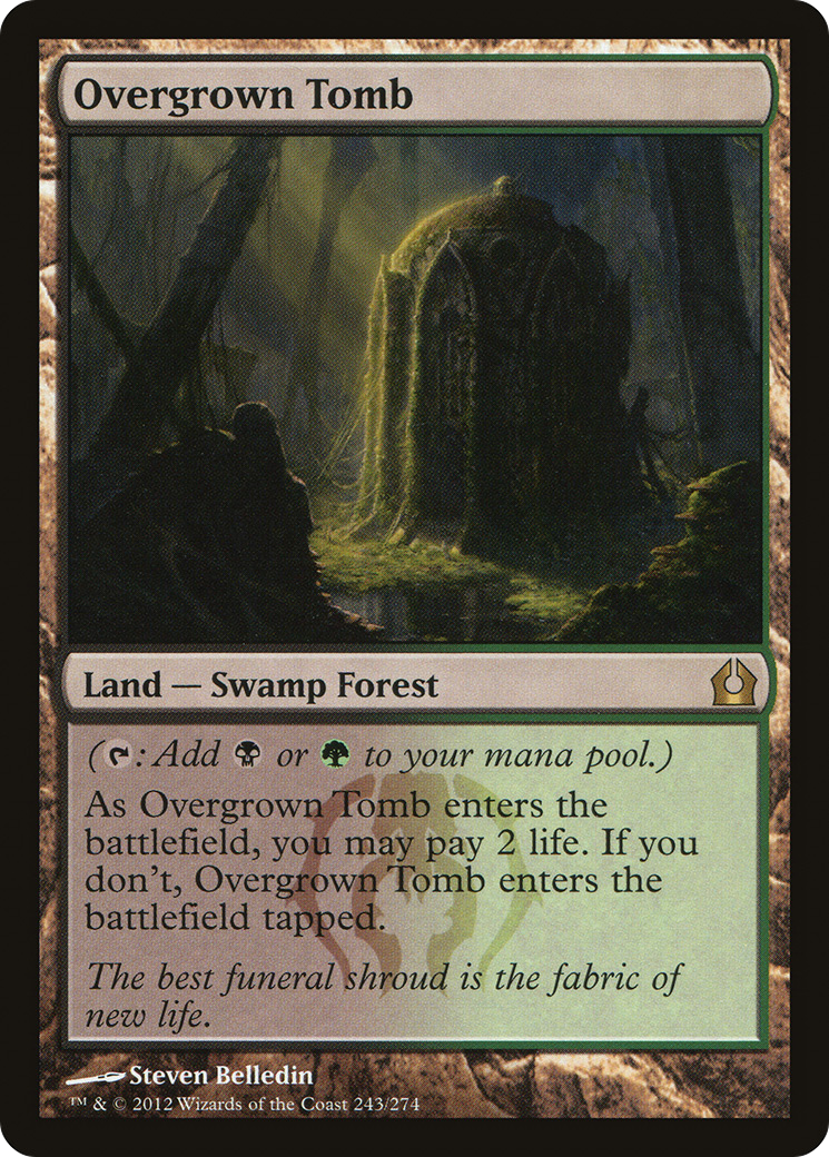 MAGIC: THE GATHERING  - Overgrown Tomb (RTR-243) - Return to Ravnica