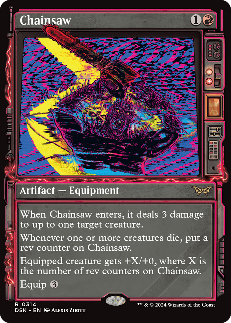 MAGIC: THE GATHERING  - Chainsaw (Showcase) (DSK-314) - Duskmourn: House of Horror: (Showcase) Foil