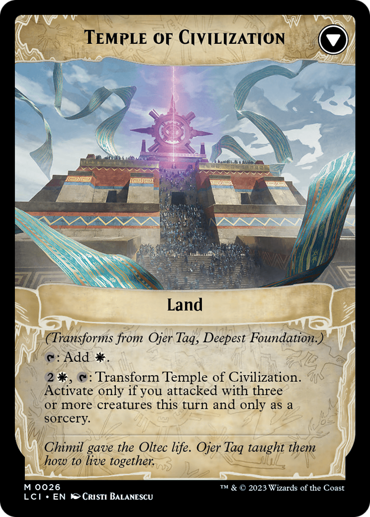 MAGIC: THE GATHERING  - Ojer Taq, Deepest Foundation (LCI-026) - The Lost Caverns of Ixalan Foil
