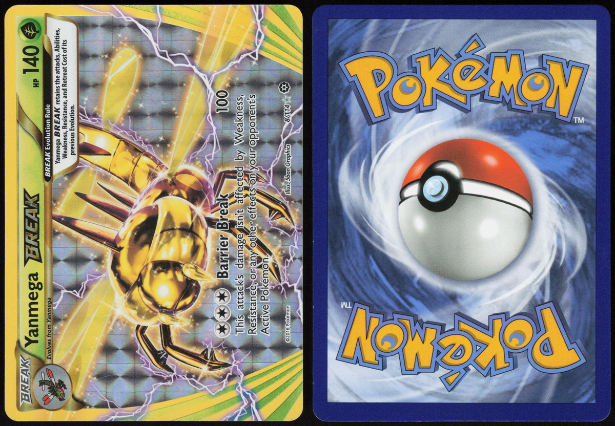 YANMEGA BREAK 8/114 STEAM SIEGE POKEMON BREAK RARE HOLO LP