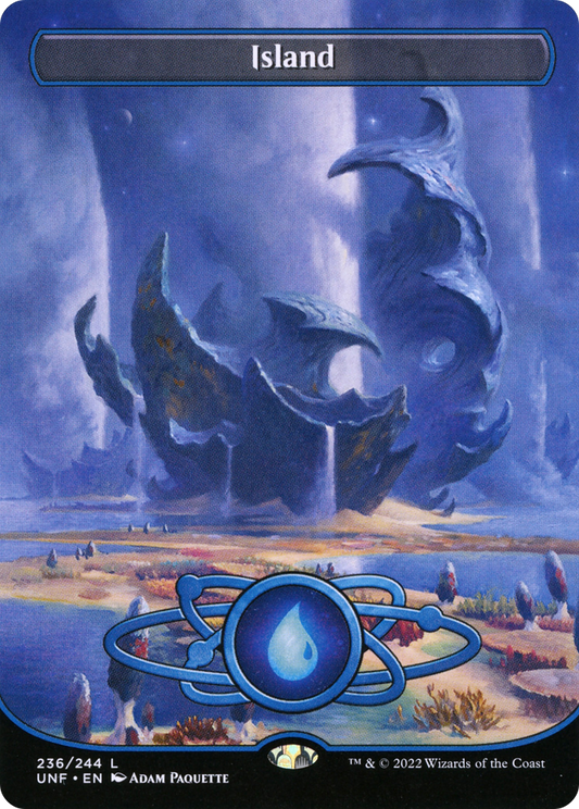 MAGIC: THE GATHERING  - Island (236) (Borderless) (UNF-236) - Unfinity Foil