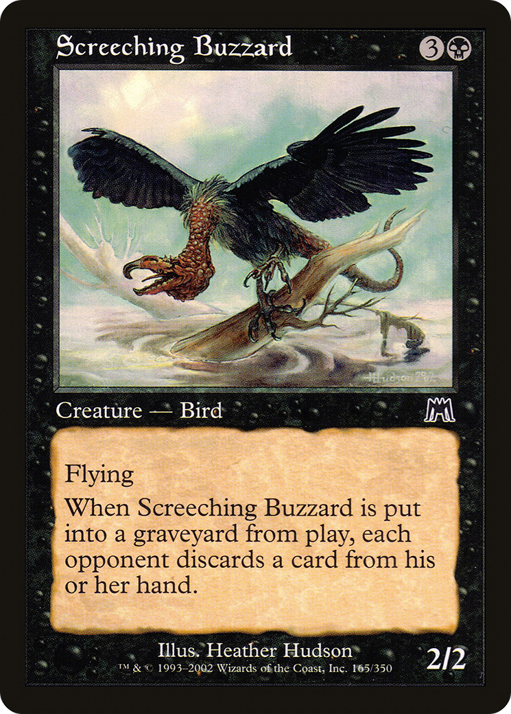 MAGIC: THE GATHERING  - Screeching Buzzard (ONS-165) - Onslaught Foil