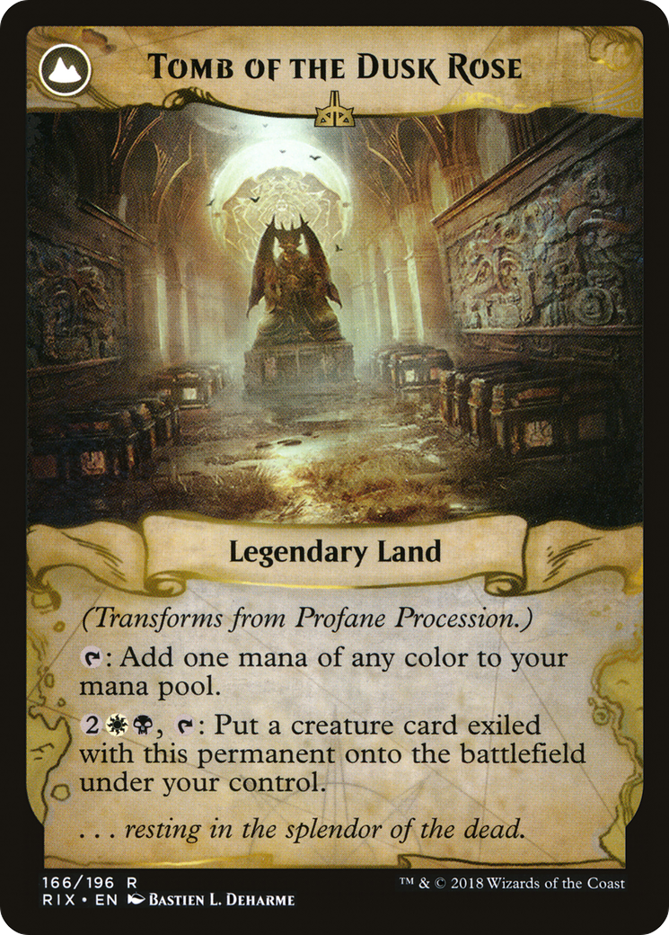 MAGIC: THE GATHERING  - Profane Procession (RIX-166) - Rivals of Ixalan: (compasslanddfc)