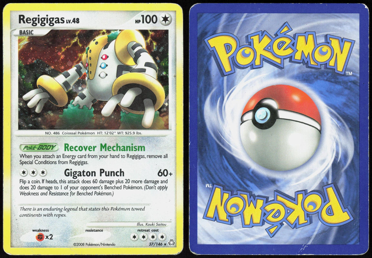 REGIGIGAS (DP LEGENDS AWAKENED) 37/146 DECK EXCLUSIVES POKEMON HOLO RARE HP