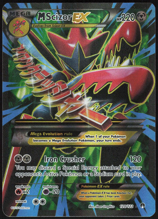 M SCIZOR EX 120/122 BREAKPOINT POKEMON ULTRA RARE LP