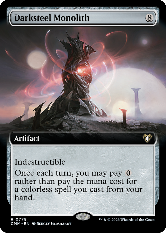 MAGIC: THE GATHERING  - Darksteel Monolith (Extended Art) (CMM-778) - Commander Masters: (Extended Art)