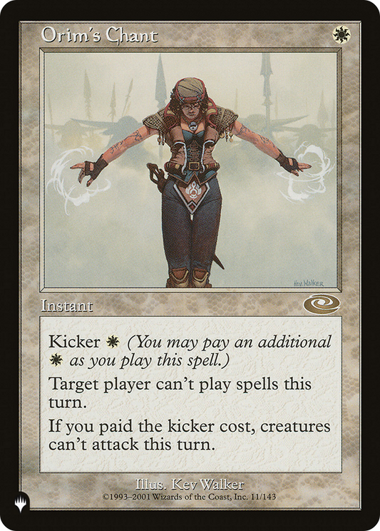 MAGIC: THE GATHERING  - Orim's Chant (LIST-PLS-11) - The List