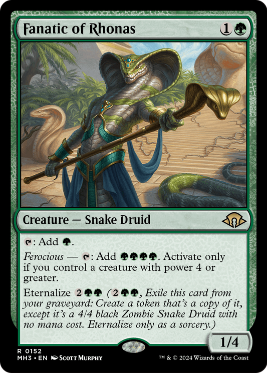 MAGIC: THE GATHERING  - Fanatic of Rhonas (MH3-152) - Modern Horizons 3