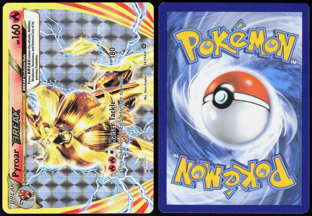 PYROAR BREAK 24/114 STEAM SIEGE POKEMON BREAK HOLO LP