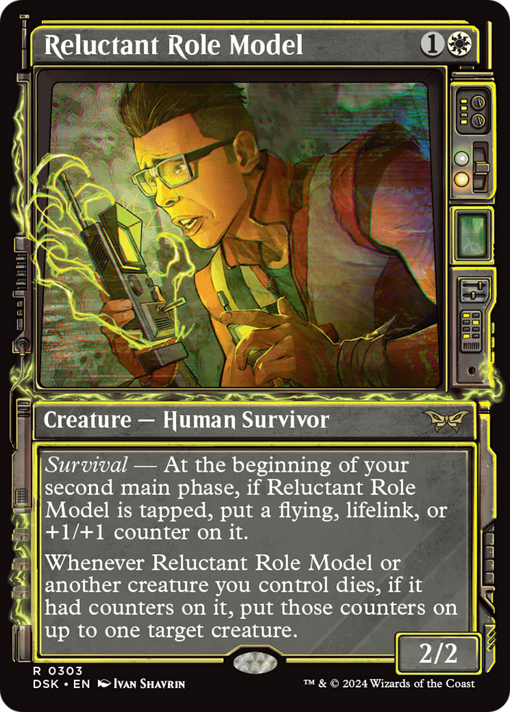 MAGIC: THE GATHERING  - Reluctant Role Model (Showcase) (DSK-303) - Duskmourn: House of Horror: (Showcase) Foil