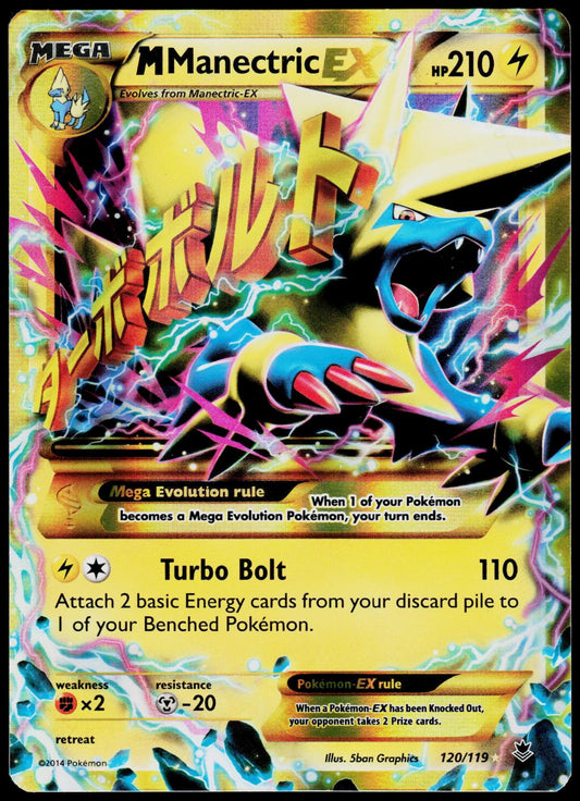 M MANECTRIC EX 120/119 PHANTOM FORCES SECRET RARE LP
