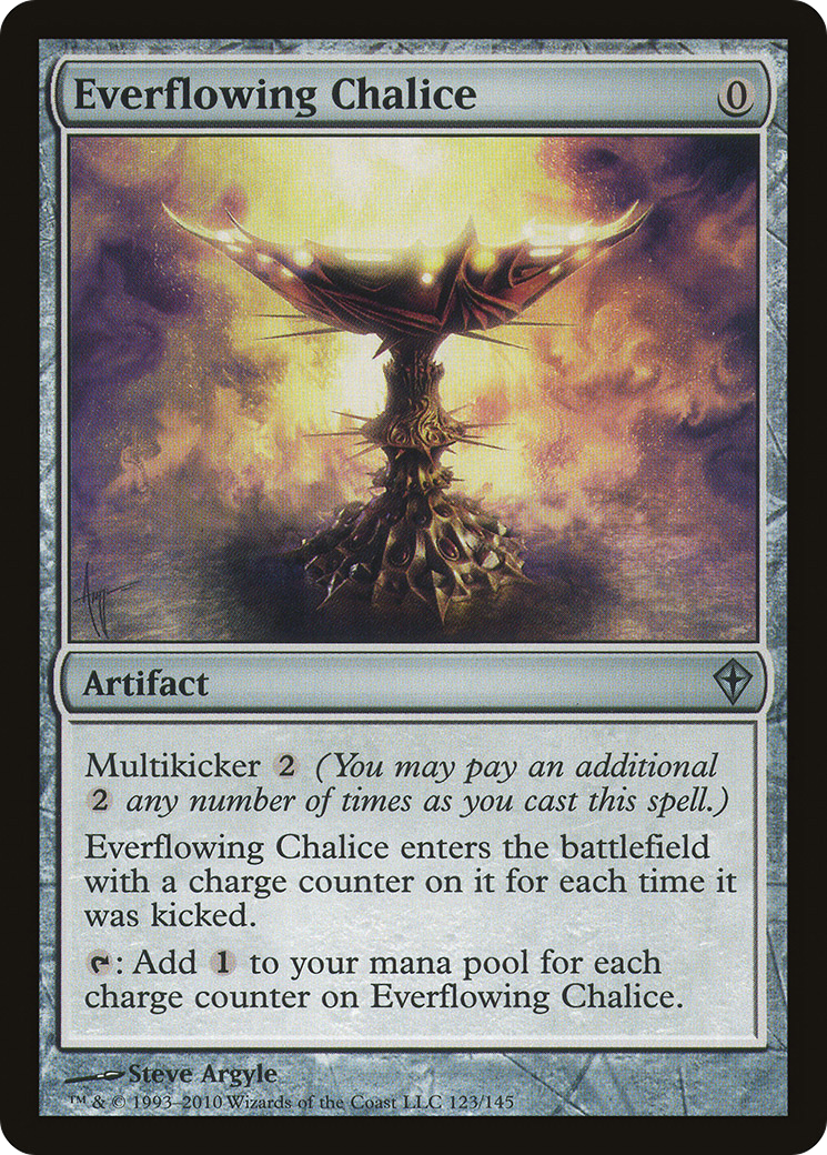 MAGIC: THE GATHERING  - Everflowing Chalice (WWK-123) - Worldwake Foil