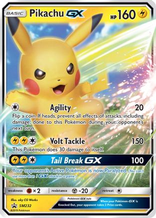 POKEMON TCG - Pikachu GX SM232 SM Promos - Promo