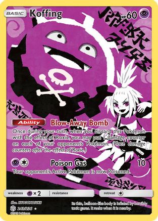 POKEMON TCG - Koffing (Secret) 243/236 SM  Cosmic Eclipse - Secret Rare
