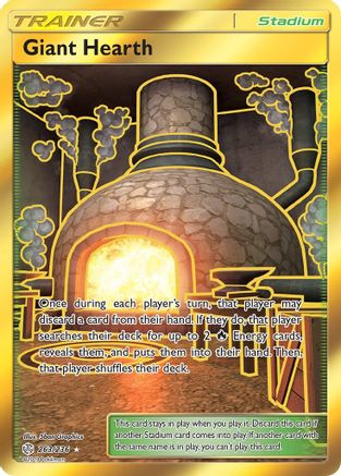 POKEMON TCG - Giant Hearth (Secret) 263 SM  Cosmic Eclipse - Secret Rare