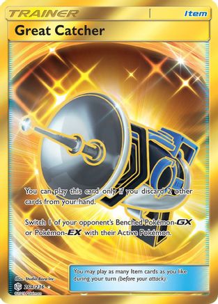 POKEMON TCG - Great Catcher (Secret) 264 SM  Cosmic Eclipse - Secret Rare