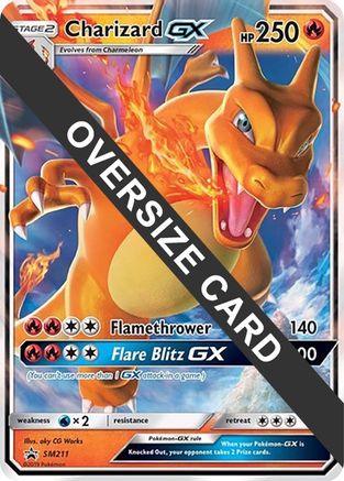 POKEMON TCG - Charizard GX - SM211 (SM Black Star Promo) Jumbo Cards - Promo