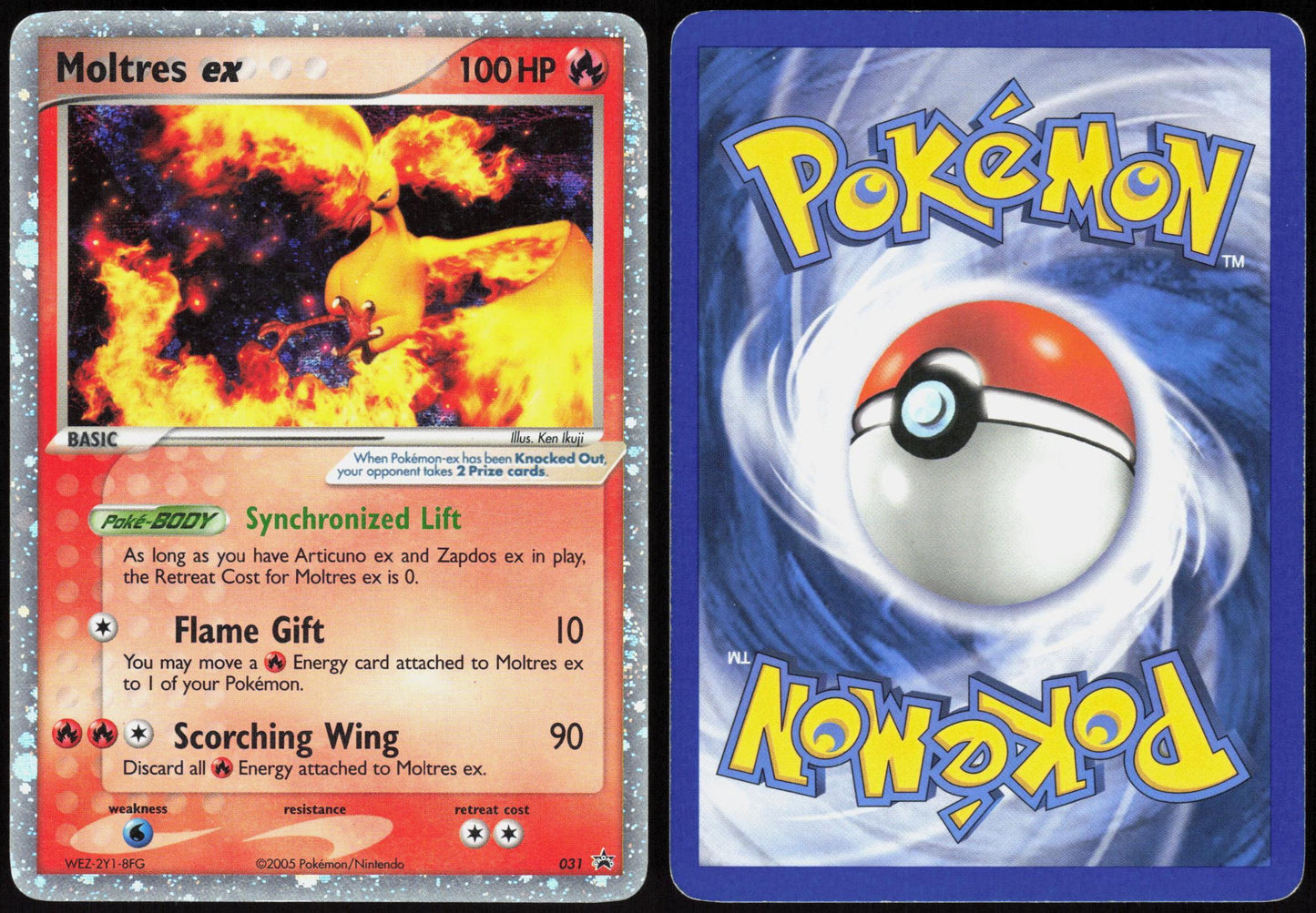 MOLTRES EX 031 NINTENDO BLACK STAR PROMOS POKEMON PROMO HOLO MP