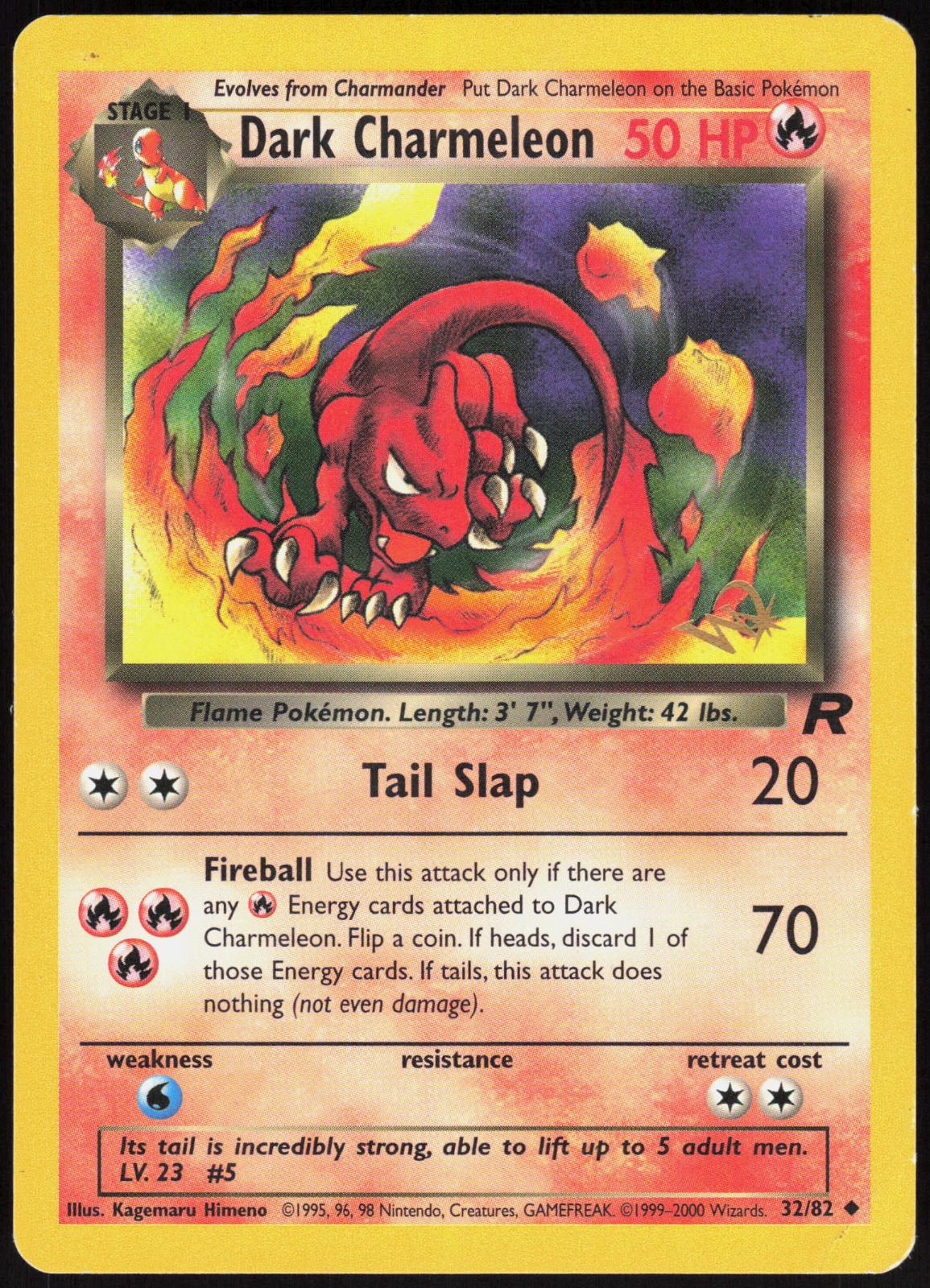 DARK CHARMELEON [W STAMPED] 32/82 WOTC PROMO POKEMON PROMO MP
