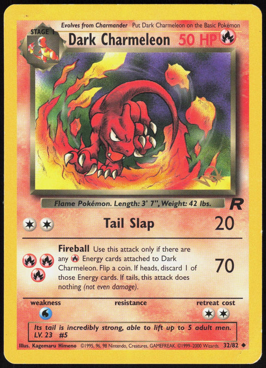 DARK CHARMELEON [W STAMPED] 32/82 WOTC PROMO POKEMON PROMO MP
