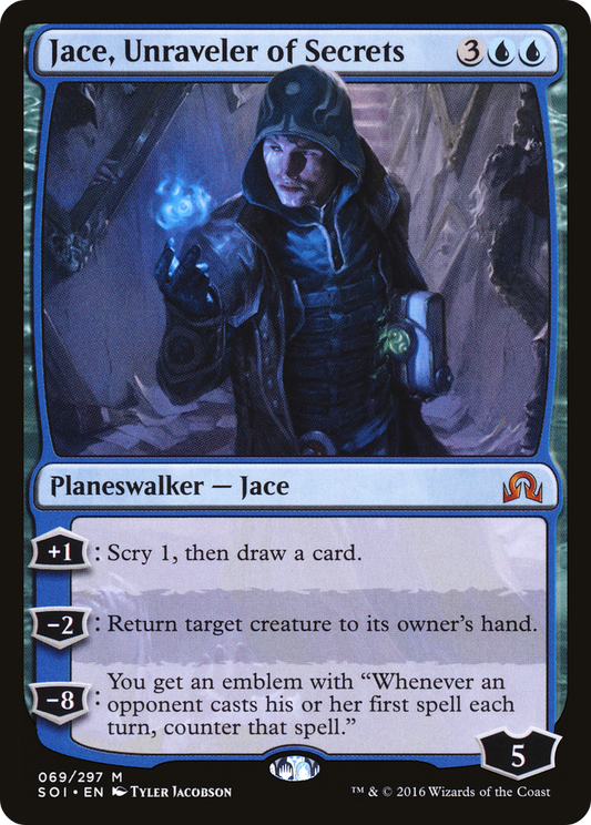 MAGIC: THE GATHERING  - Jace, Unraveler of Secrets (SOI-069) - Shadows over Innistrad Foil