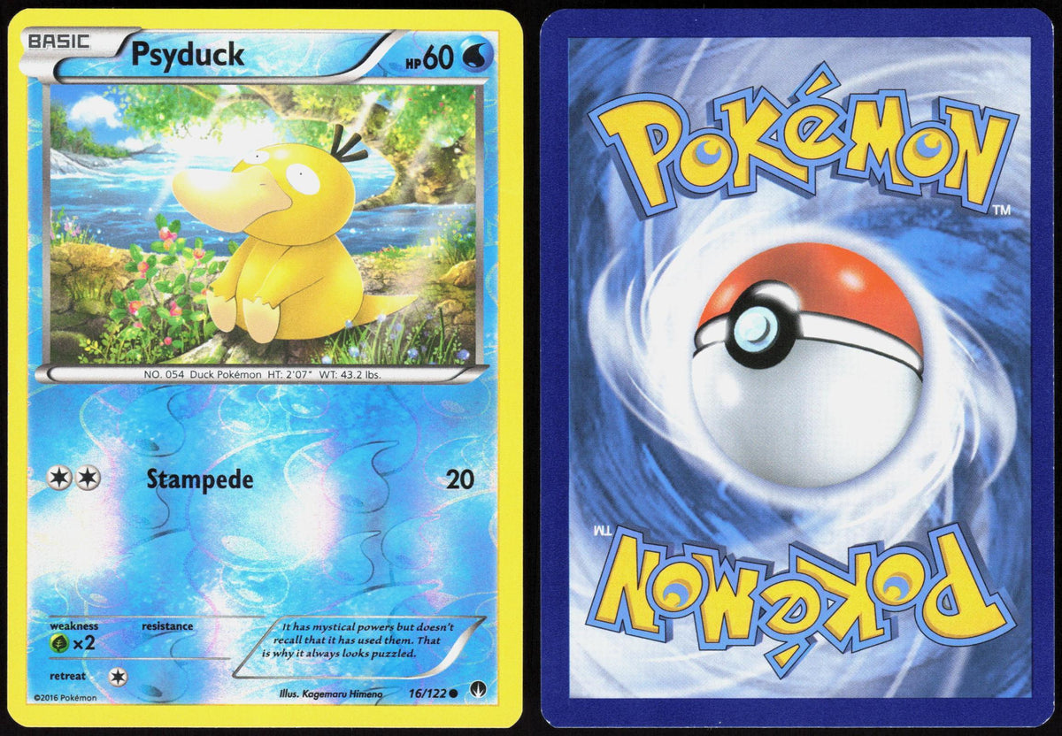 PSYDUCK 16/122 BREAKPOINT POKEMON COMMON REVERSE HOLO LP