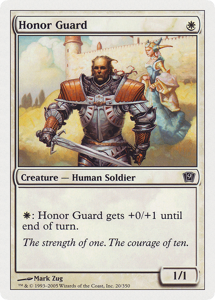 MAGIC: THE GATHERING  - Honor Guard (9ED-020) - 9th Edition Foil