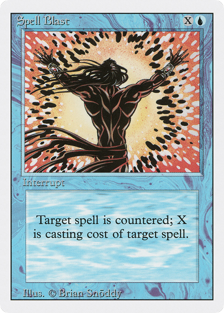 MAGIC: THE GATHERING  - Spell Blast (3ED-082) - Revised Edition