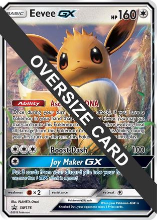 POKEMON TCG - Eevee GX - SM176 (SM Black Star Promo) Jumbo Cards - Promo