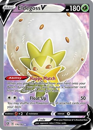 POKEMON TCG - Eldegoss V (Full Art) 176/192 SWSH02 Rebel Clash - Ultra Rare