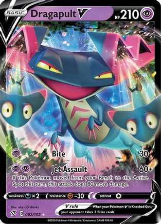 POKEMON TCG - Dragapult V 092/192 SWSH02 Rebel Clash - Ultra Rare