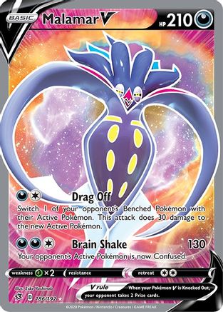 POKEMON TCG - Malamar V (Full Art) 186 SWSH02 Rebel Clash - Ultra Rare