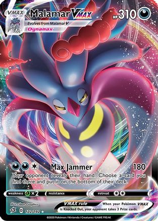 POKEMON TCG - Malamar VMAX 122/192 SWSH02 Rebel Clash - Ultra Rare