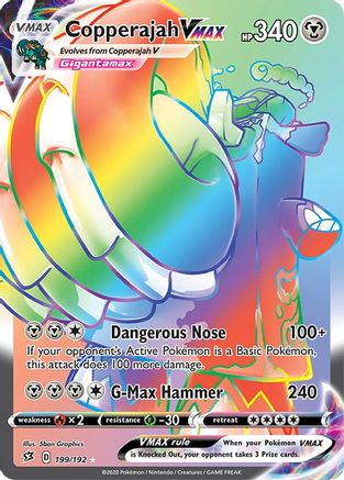 POKEMON TCG - Copperajah VMAX (Secret) 199/192 SWSH02 Rebel Clash - Secret Rare
