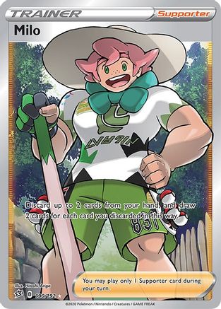POKEMON TCG - Milo (Full Art) 190/192 SWSH02 Rebel Clash - Ultra Rare