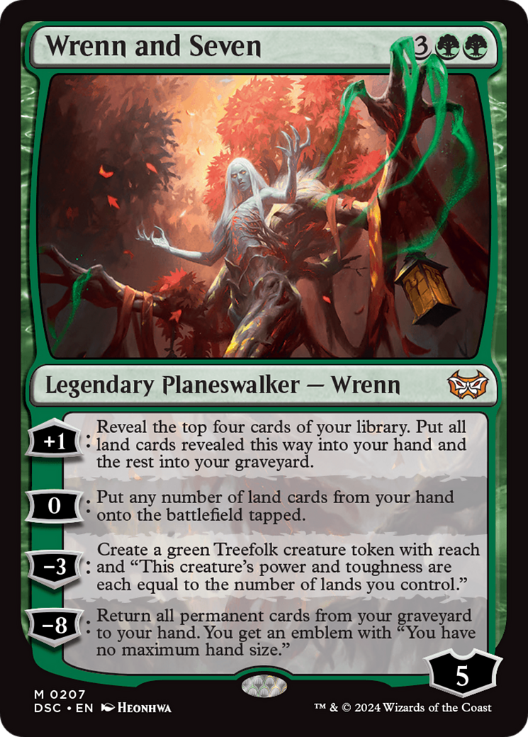 MAGIC: THE GATHERING  - Wrenn and Seven (DSC-207) - Duskmourn: House of Horror Commander