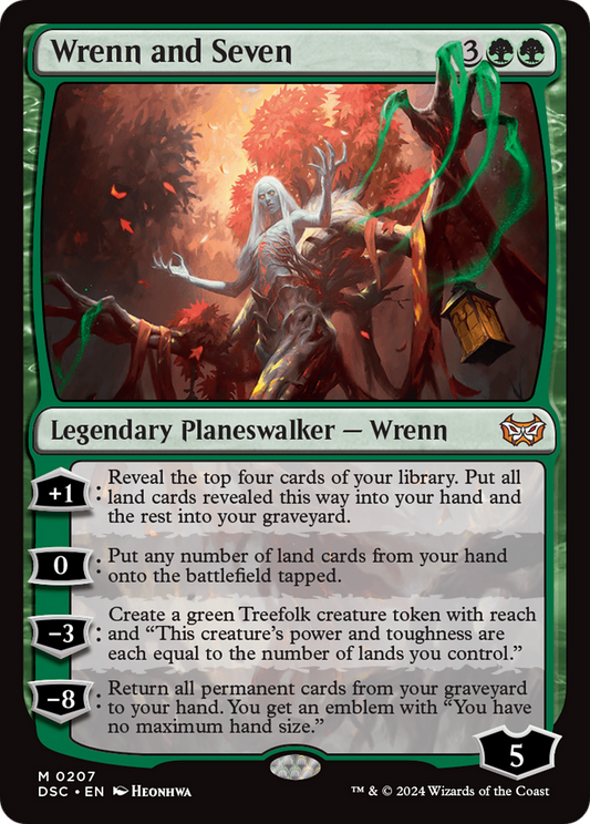 MAGIC: THE GATHERING  - Wrenn and Seven (DSC-207) - Duskmourn: House of Horror Commander