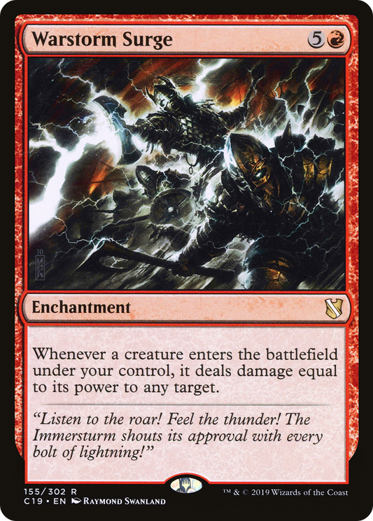 MAGIC: THE GATHERING  - Warstorm Surge (C19-155) - Commander 2019