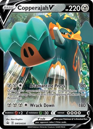 POKEMON TCG - Copperajah V SWSH030/307 SWSH Sword & Shield Promo Cards - Promo