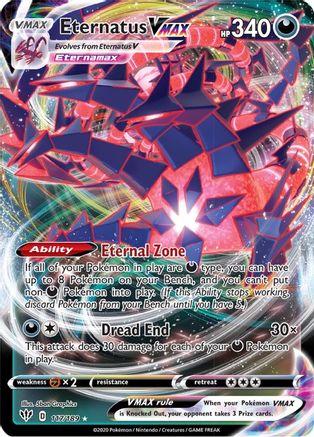 POKEMON TCG - Eternatus VMAX 117/189 SWSH03 Darkness Ablaze - Ultra Rare