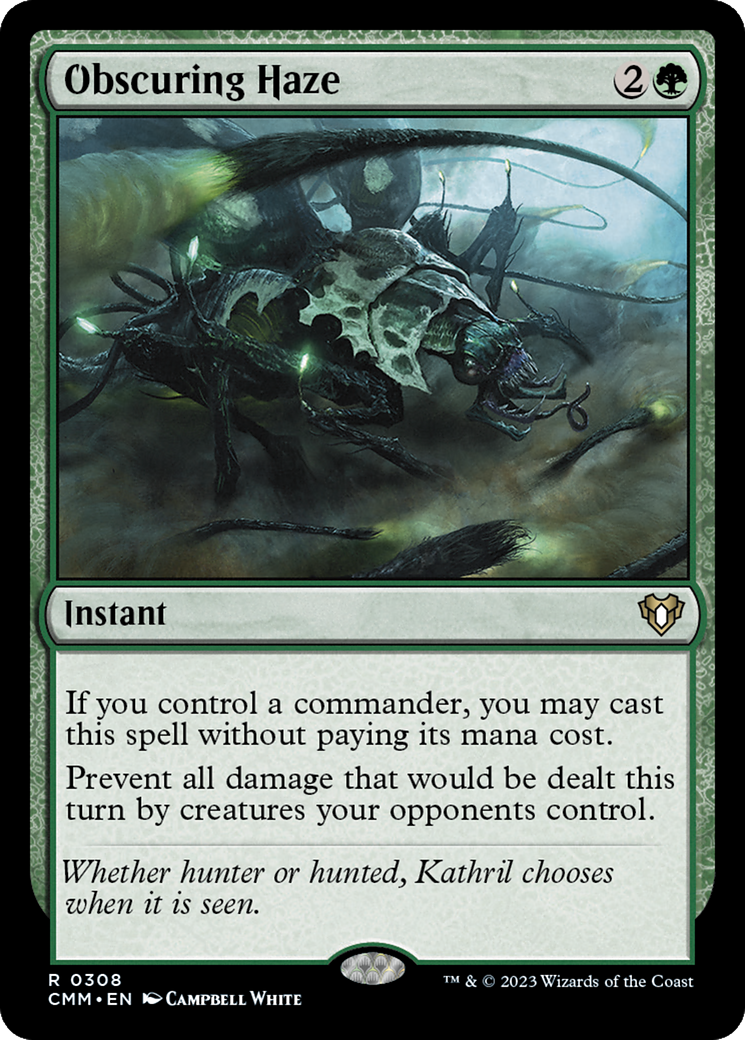 MAGIC: THE GATHERING  - Obscuring Haze (CMM-308) - Commander Masters Foil