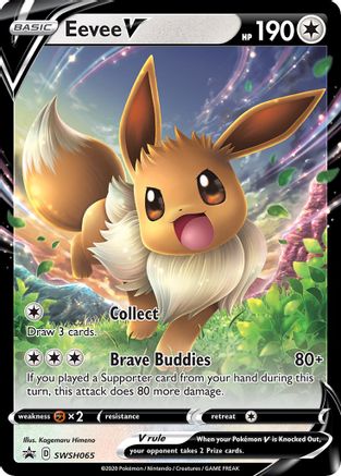 POKEMON TCG - Eevee V SWSH065 SWSH Sword & Shield Promo Cards - Promo